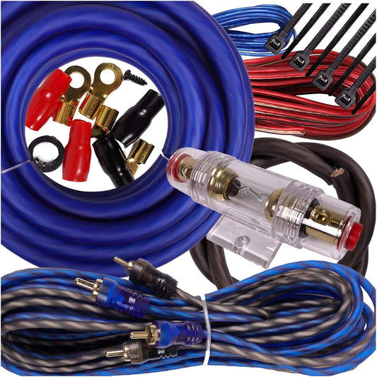 Gravity BGR-KIT4-B-PK2-2000W 4 Gauge Amp Wiring Kit