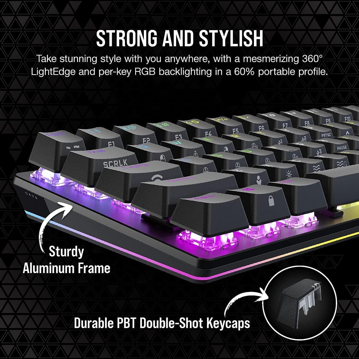 Corsair CH-9189014-NA K70 Pro Mini Wireless Cherry MX Keyboard Renewed