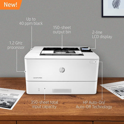 HP M404n LaserJet Pro Monochrome Ethernet Printer