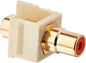 Monoprice 106553 Keystone Jack Modular RCA Ivory — main product image