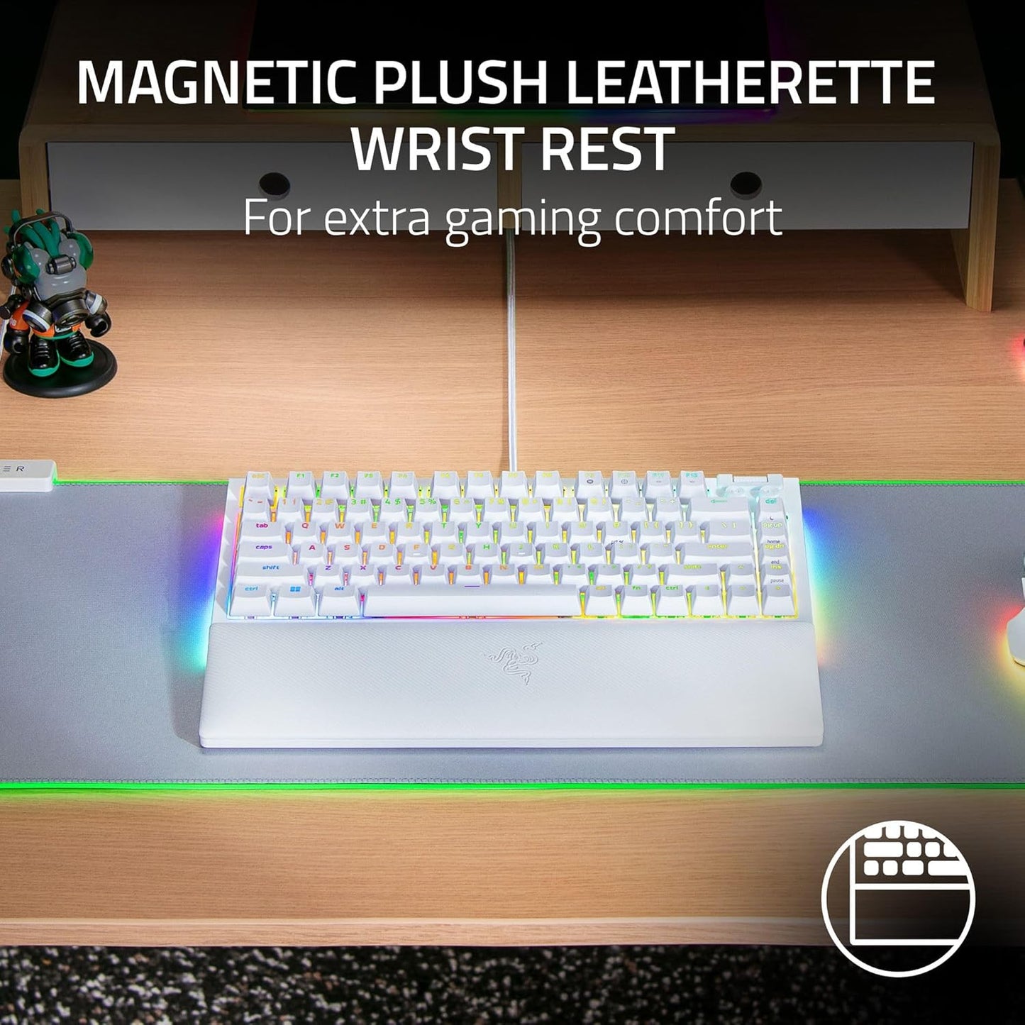 Razer BlackWidow V4 75% Hot-Swap Gaming Keyboard (Renewed)