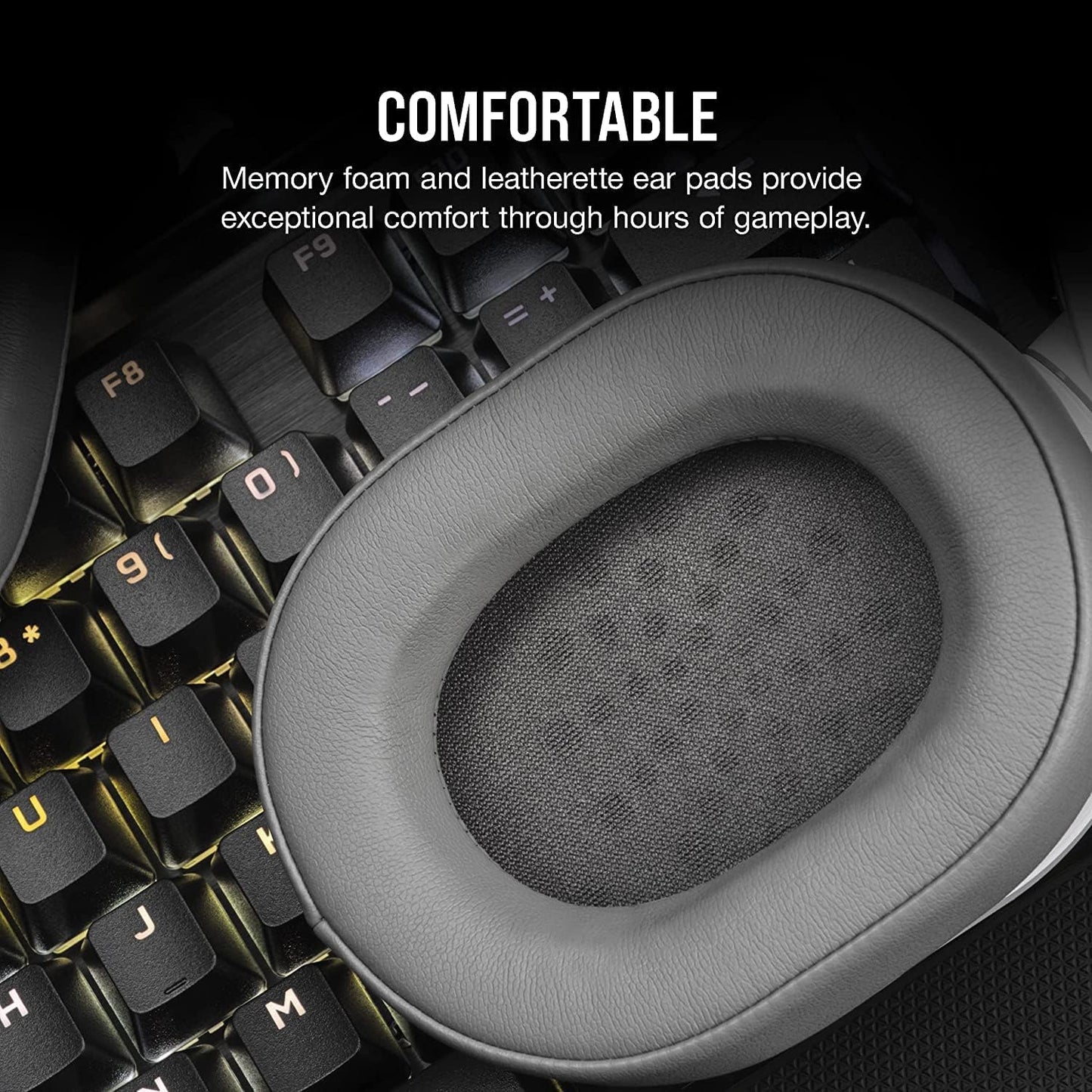 Corsair HS55 CA-9011261-NA Stereo Gaming Headset Renewed White