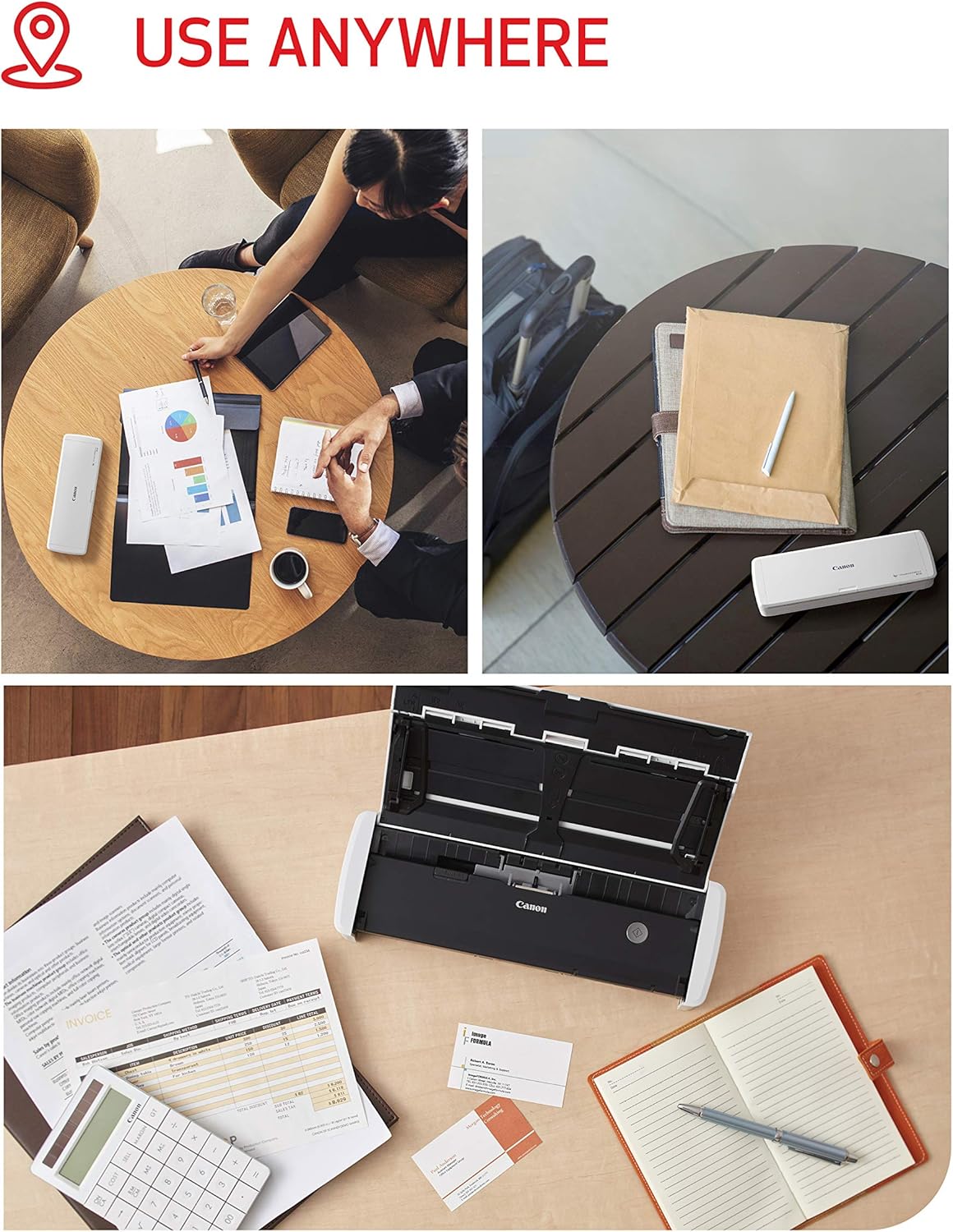 Canon 4861C001 imageFORMULA R10 Portable Scanner