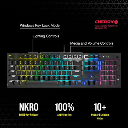 Corsair CH-910D018-NA-RV K60 RGB Pro Mechanical Gaming Keyboard (Renewed)
