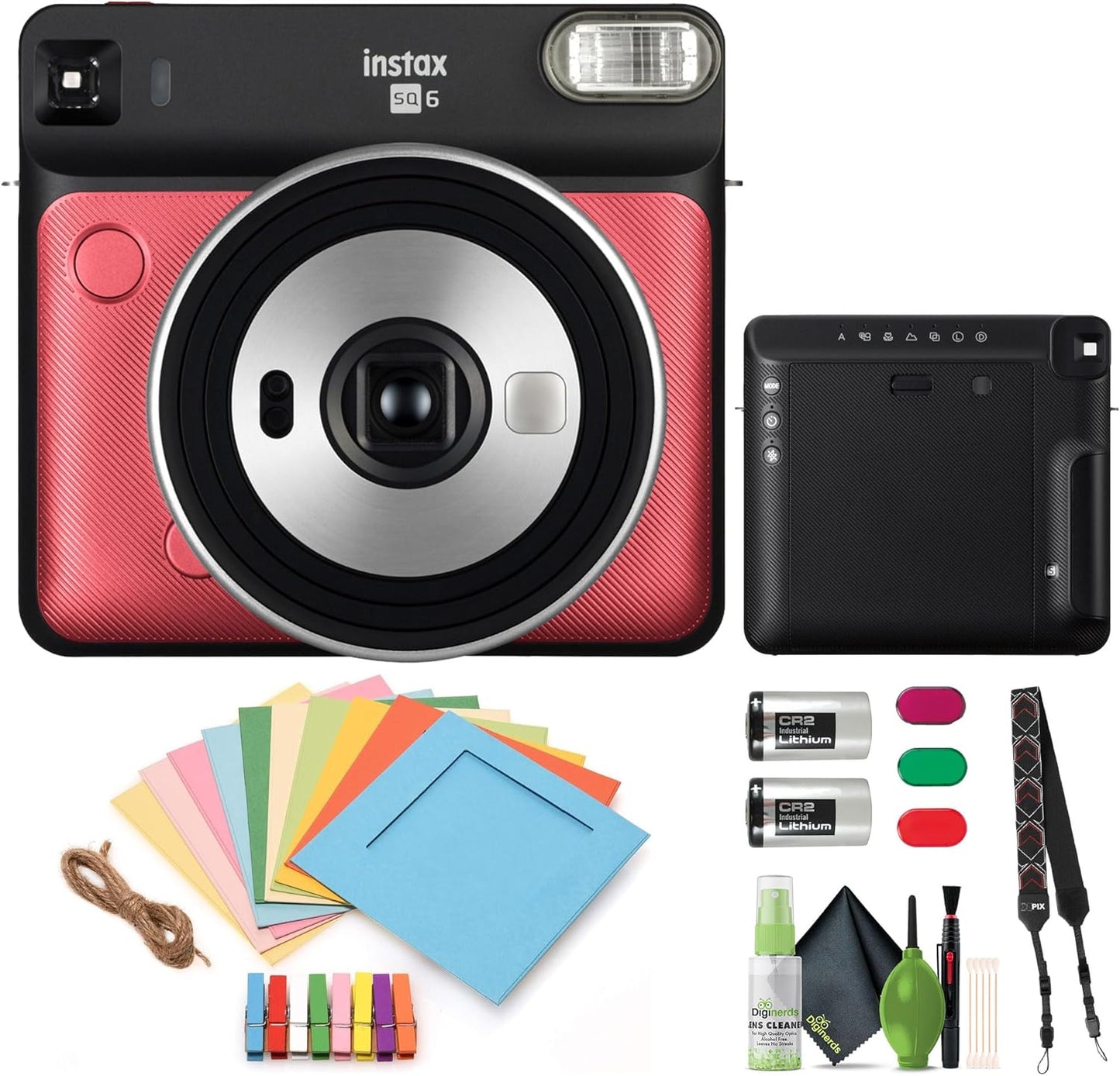 Fujifilm INSTAX SQUARE SQ6 Instant Film Camera Bundle