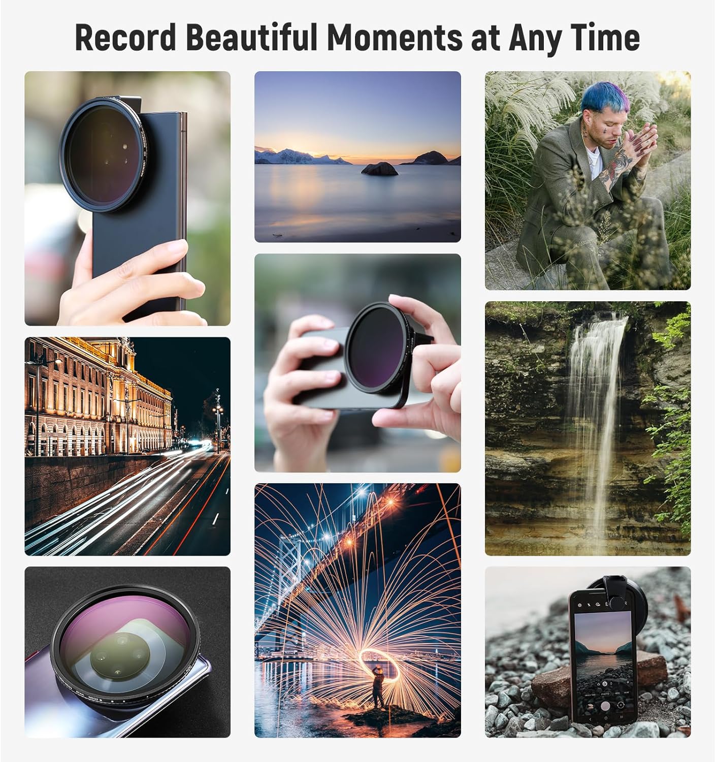 Neewer 10103078 67mm Magnetic Phone Lens Filter Kit