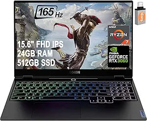 Lenovo Legion Slim 7 15 Gaming Laptop RTX 3060 Renewed