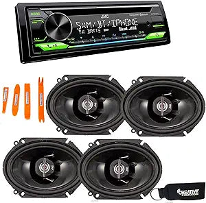 JVC KD-T910BTS CD Receiver with Bluetooth and Speakers