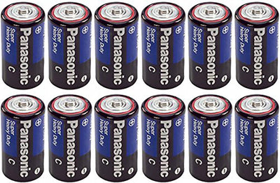 Panasonic 4330210601 Heavy Duty C Batteries 12-Pack