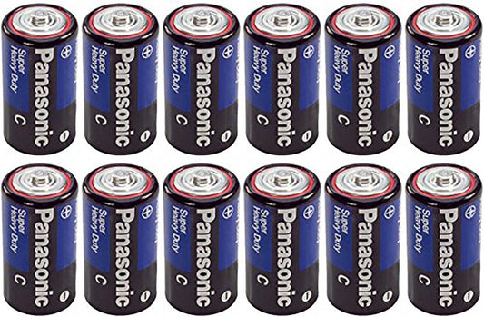 Panasonic 4330210601 Heavy Duty C Batteries 12-Pack