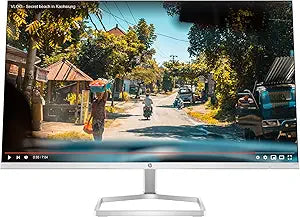 HP M27F 27-inch FHD Monitor - Slim Bezel Display