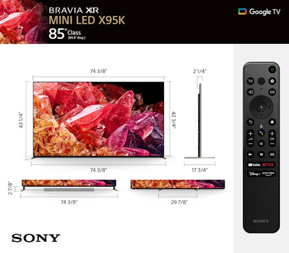 Sony XR85X95K 85-Inch 4K Mini-LED Google TV - Renewed
