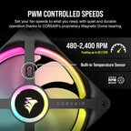 Corsair CO-9051002-WW iCUE LINK QX120 RGB Fan Kit