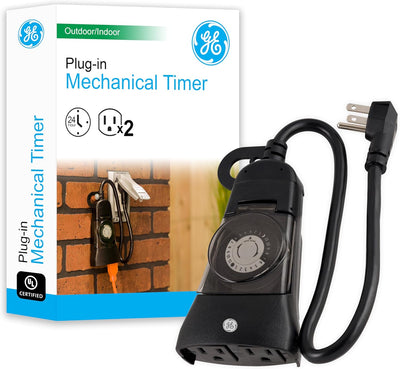 GE 15138 Outdoor Light Timer 2-Outlet Heavy-Duty