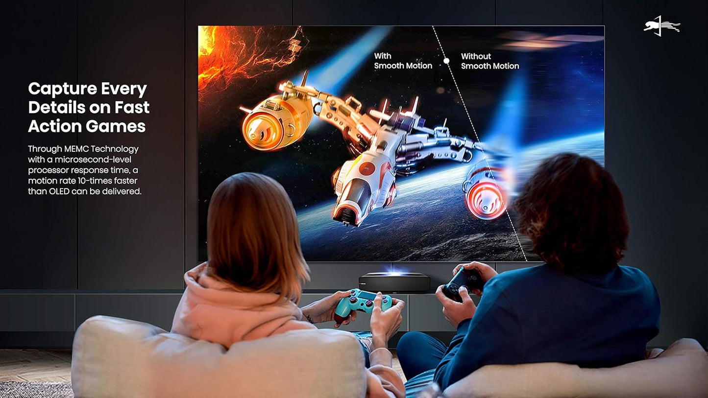 Hisense 120L5F 4K Laser Cinema Projector with ALR Screen