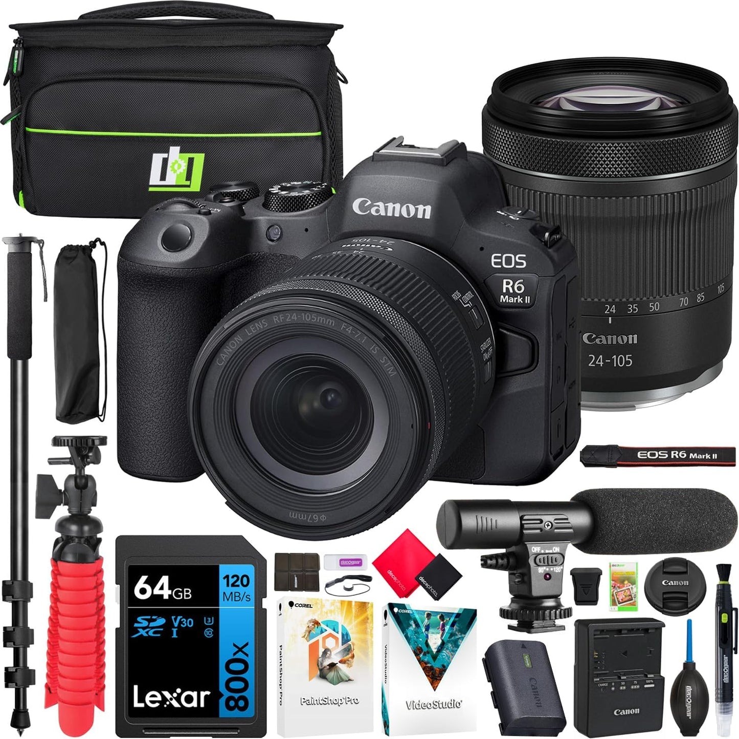 Canon E4CNEOSR6M2STM EOS R6 Mark II Bundle