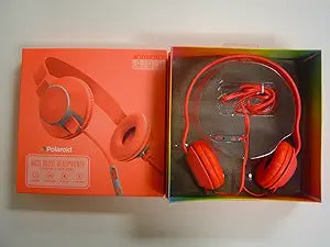 Polaroid PHP170PK Neon Headphones with Mic Pink