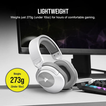 Corsair HS55 STEREO Gaming Headset White Renewed