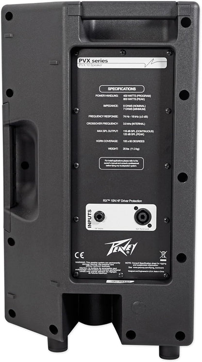 Peavey (2) PVX 10 1600 Watt Passive PA DJ Speakers