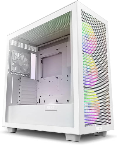 NZXT CM-H71FW-R1 H7 Flow RGB White ATX PC Gaming Case