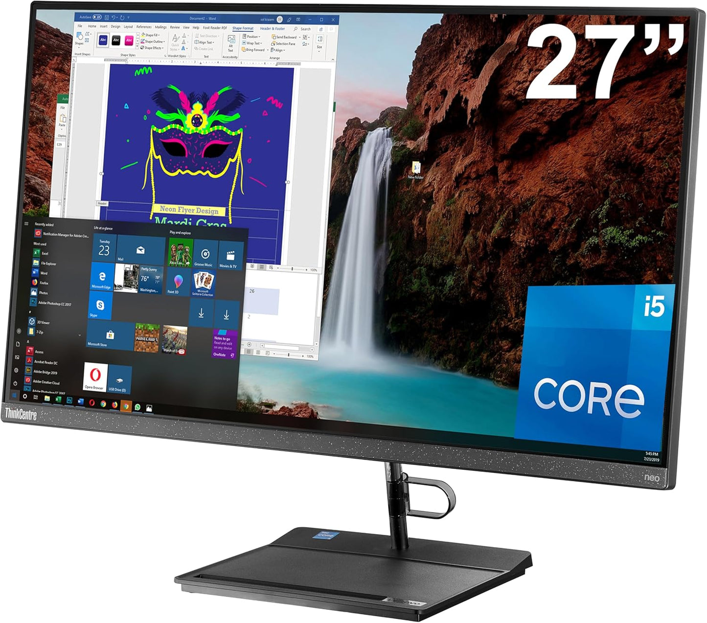 Lenovo Neo30A 27" AIO i5 Desktop, 32GB RAM
