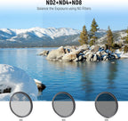 Neewer 10083799@@##2 52mm Lens Filter Kit UV CPL FLD ND2 ND4 ND8