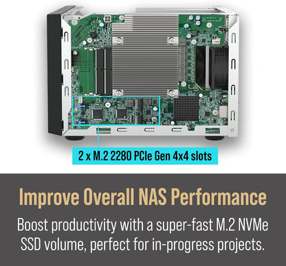 QNAP TVS-h674T-i5 6-Bay Thunderbolt 4 Desktop NAS