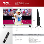 TCL 32S350G 32-Inch 1080p LED Smart Google TV (2023) (Renewed)