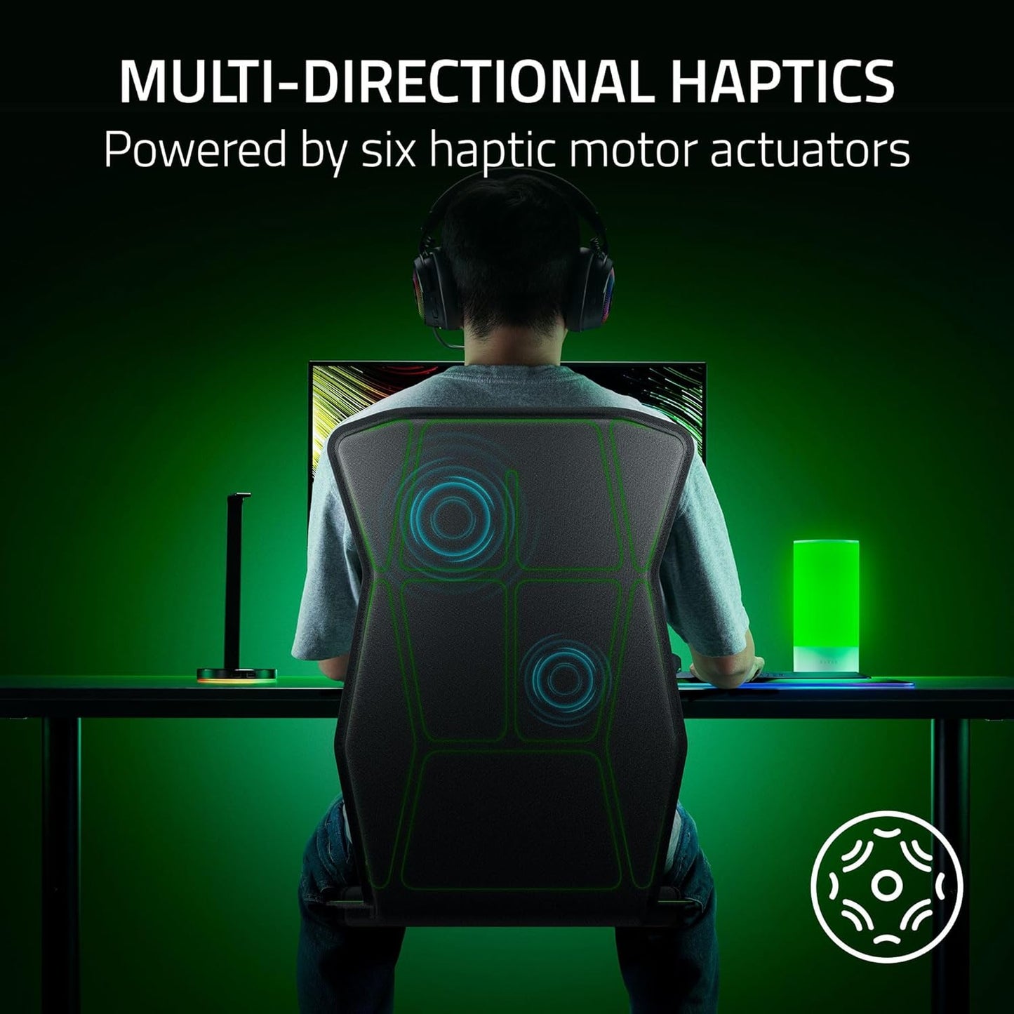 Razer RC81-04340101-R3U1 Freyja HD Haptic Gaming Chair Cushion
