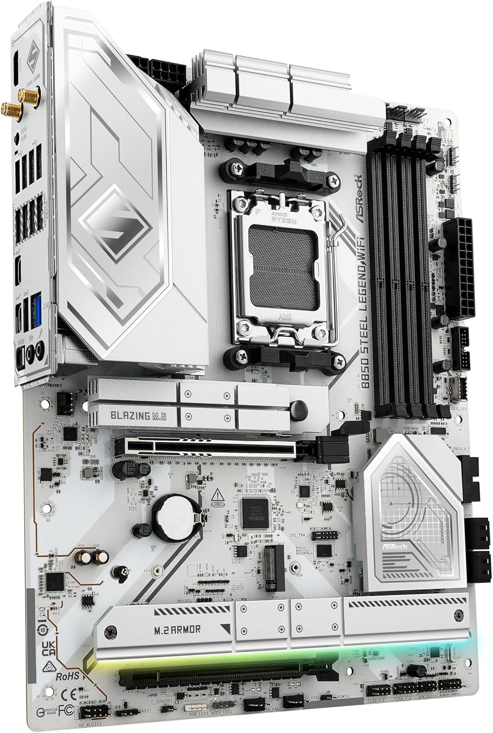 ASRock B850 Steel Legend WiFi AMD Ryzen Motherboard