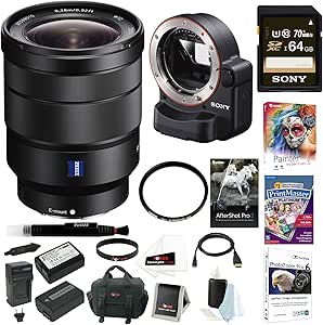 Sony SEL1635Z 16-35mm E-Mount Lens Adapter Bundle