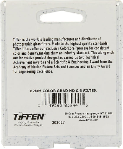 Tiffen 62CGND6 62mm Color Graduated ND 0.6 Filter