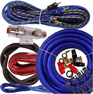 Gravity BGR-KIT4-PK2-BLUE-2500W 4 Gauge Amplifier Wiring Kit
