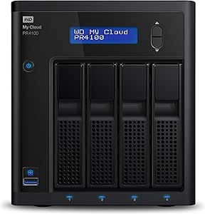 Western Digital WDBNFA0400KBK-EESN 40TB My Cloud Pro Series PR4100