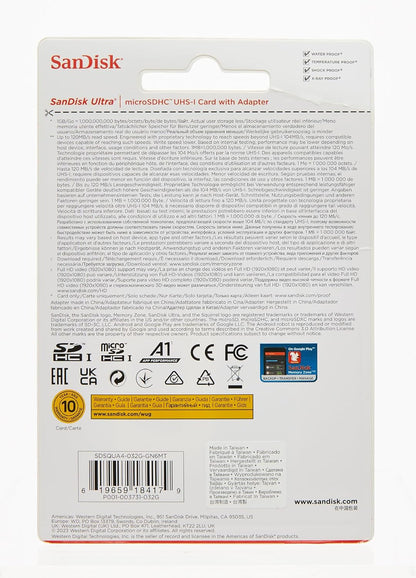 SanDisk SDSQUA4-032G-GN6MT 32GB microSDHC: (2-Pack) Ultra UHS-I