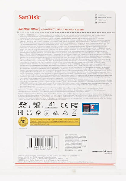 SanDisk SDSQUAB-128G Ultra 128GB 2-Pack MicroSD Card