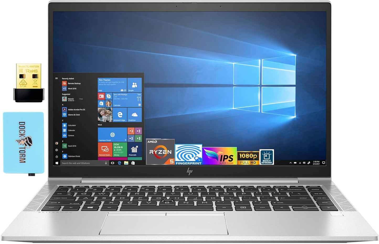 HP 1V4L6AV EliteBook 845 G7 Ryzen Laptop Bundle