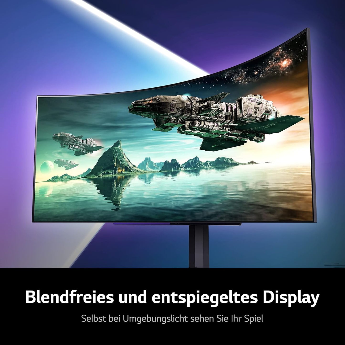 LG 45GR95QE-B.AEU 45" UltraGear 240Hz Curved OLED Gaming Monitor