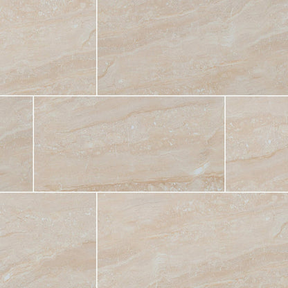 MSI NARIORO1224P Stone Aria Oro 12"x24" Polished Tile Beige