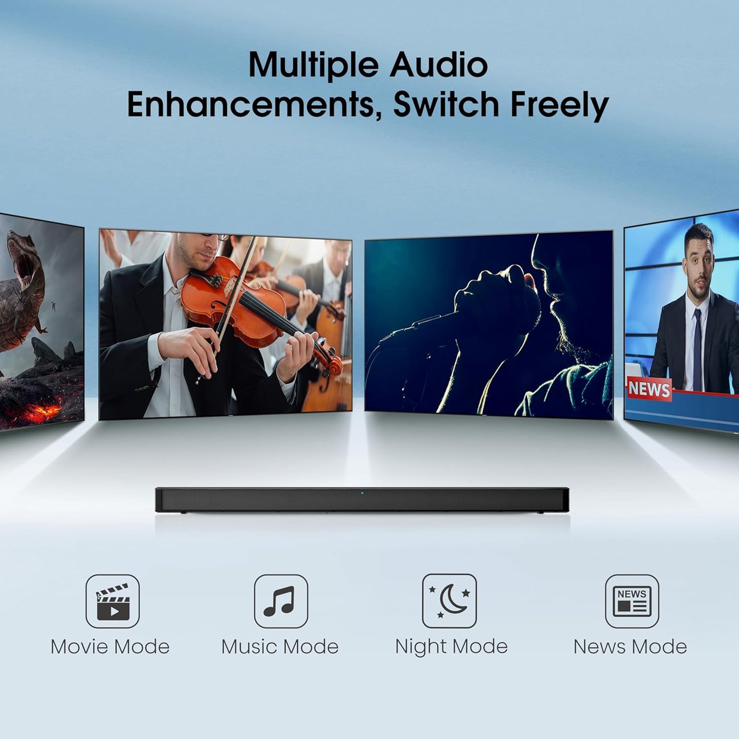 Hisense HS205G 2.0Ch 120W DTS Virtual:X Sound Bar