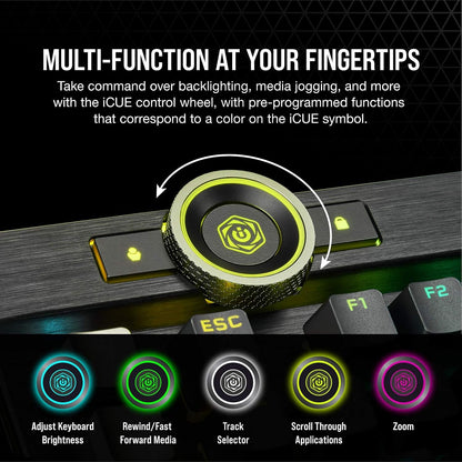 Corsair CH-912A01A-NA-cr K100 RGB OPX Gaming Keyboard