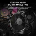 Corsair CO-9050188-WW RS120 120mm PWM Daisy-Chain Fan