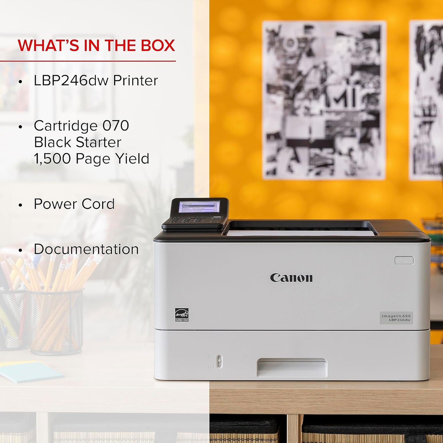 Canon 5952C005 - imageCLASS LBP246dw - Wireless Duplex Laser Printer