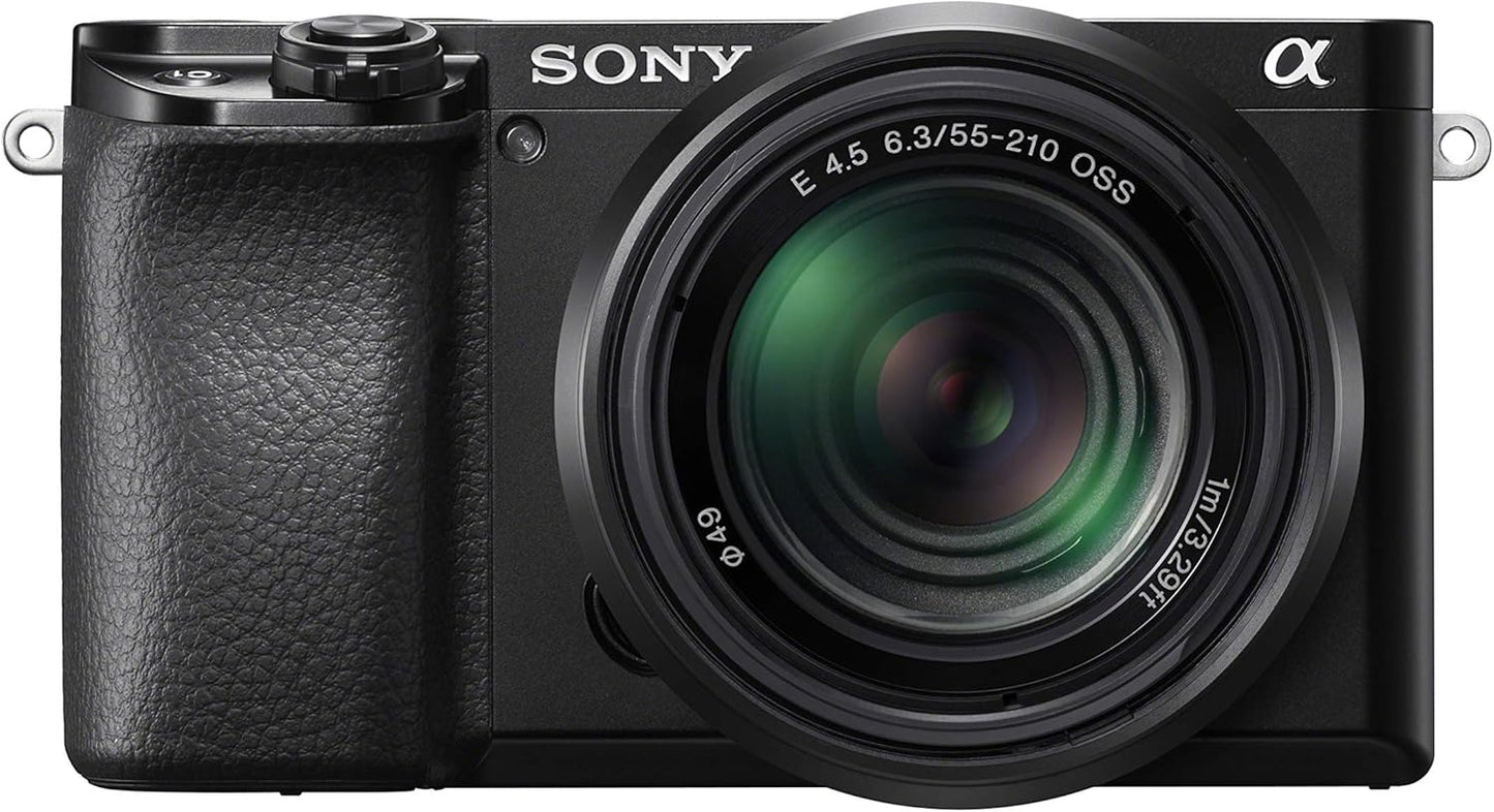 Sony Alpha A6100 Mirrorless Camera: 16-50mm, 55-210mm Lenses