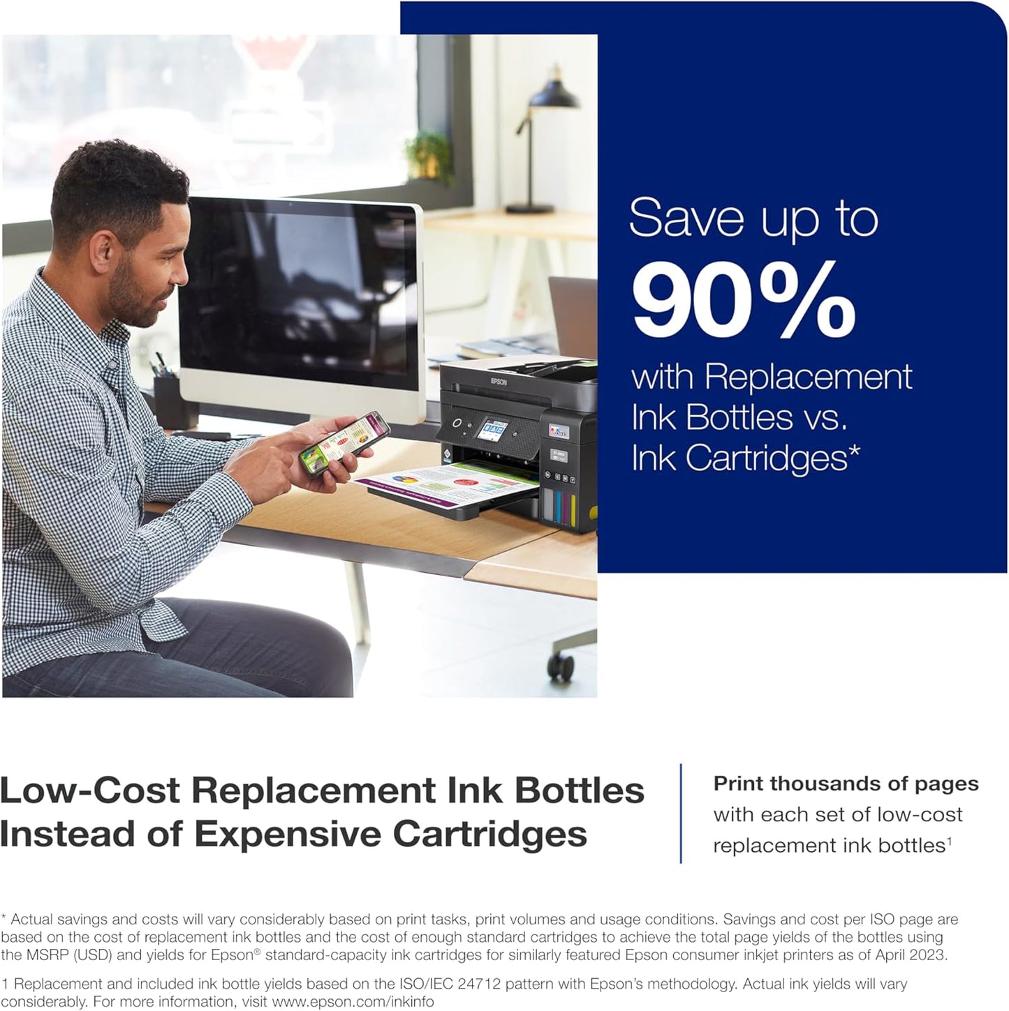 Epson C11CJ60201-N EcoTank ET-4850 Wireless All-in-One (Renewed Premium)