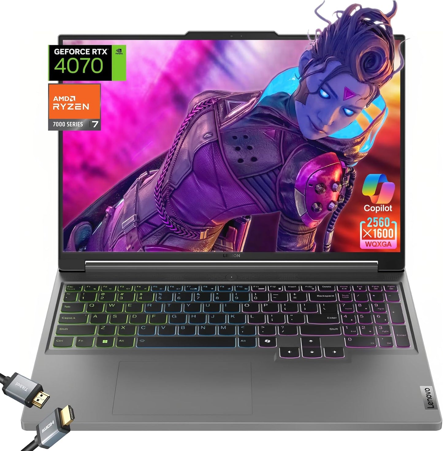 Lenovo Legion Slim 5 Gaming Laptop RTX 4070 Ryzen 7