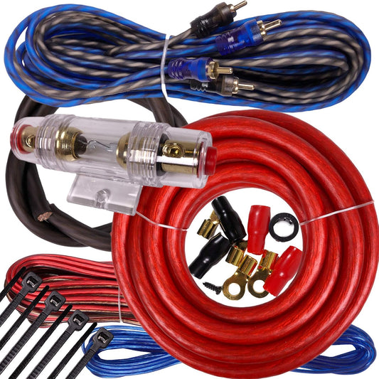 Gravity BGR-KIT4-PK3-RED-2000W 4 Gauge Amplifier Wiring Kit