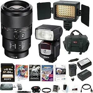 Sony SEL90M28G FE 90mm Macro Lens Bundle