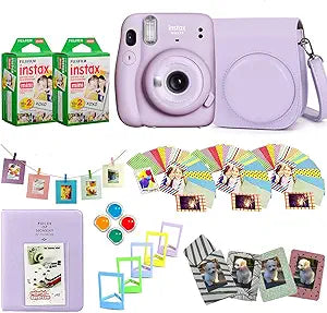 Fujifilm Instax Mini 11 Lilac Purple Camera Bundle