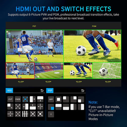 FEELWORLD L2 PLUS Video Mixer Switcher Touch Screen